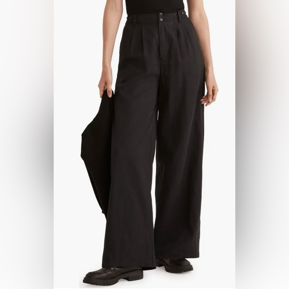 Madewell Harlow Women's Black Wide-Leg Pants size 2